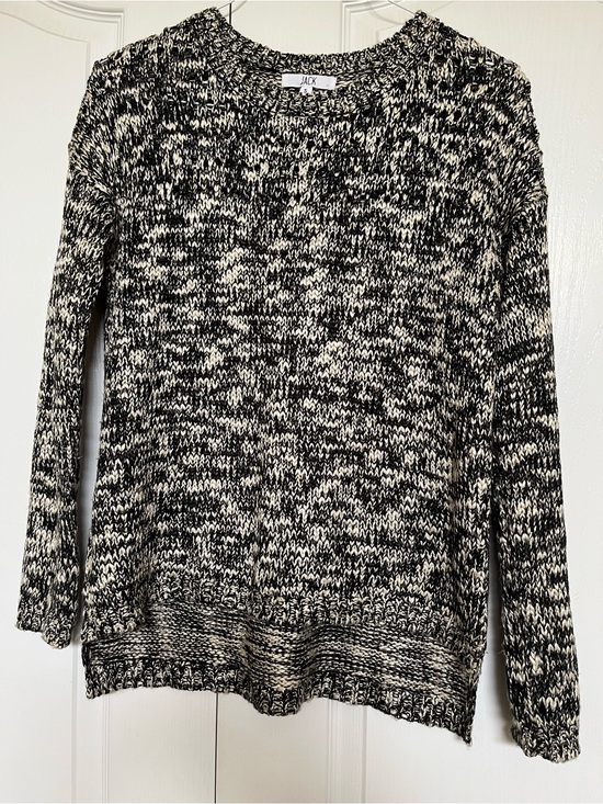 Jack by BB Dakota Sweaters - Jack by BB Dakota Black & White Marled Crewneck Sweater